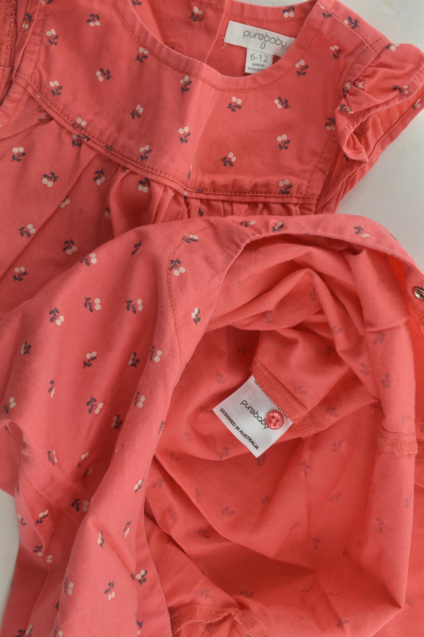 Purebaby Size 0 (6-12 months) Playsuit