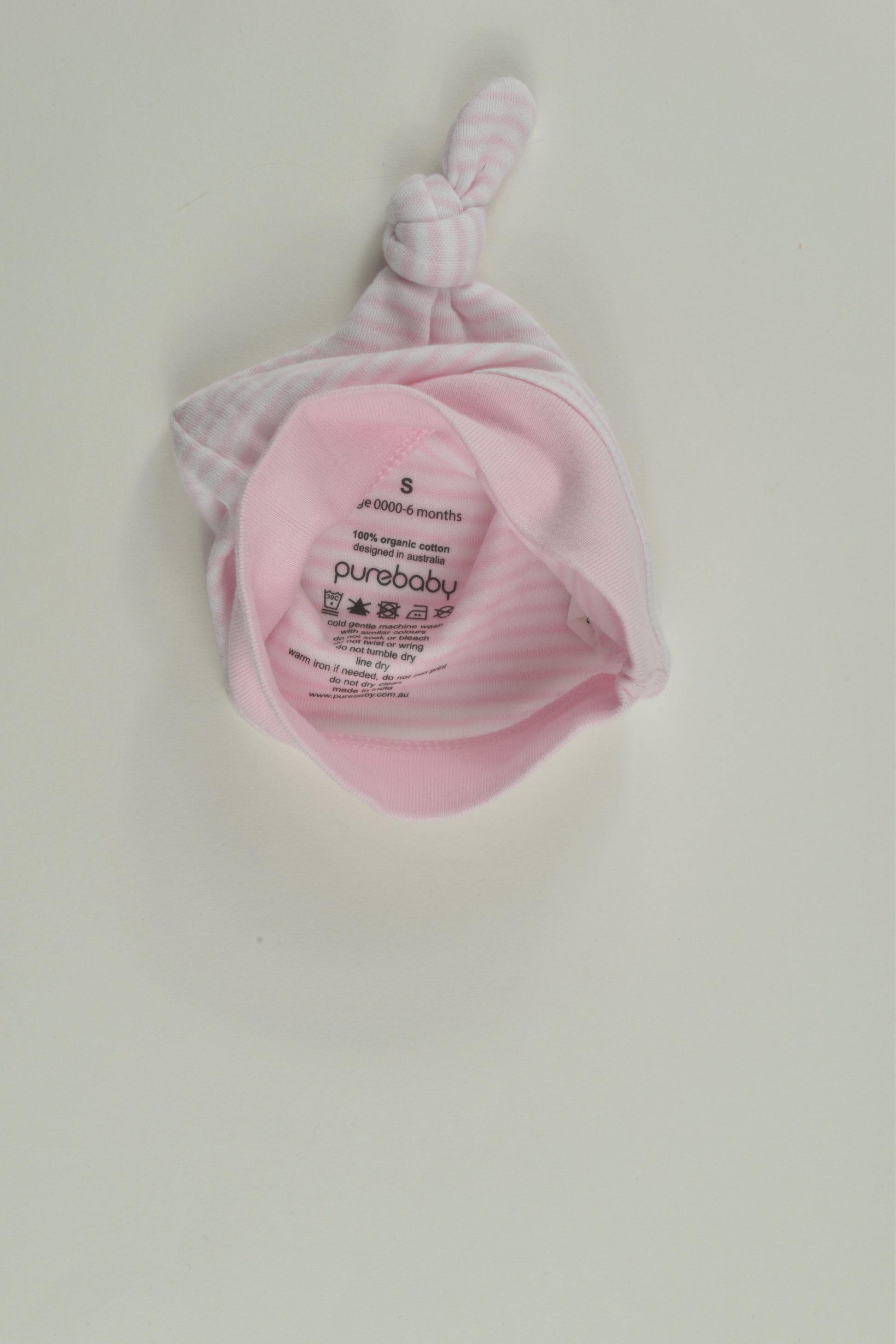Purebaby Size 0-6 months Knot Hat