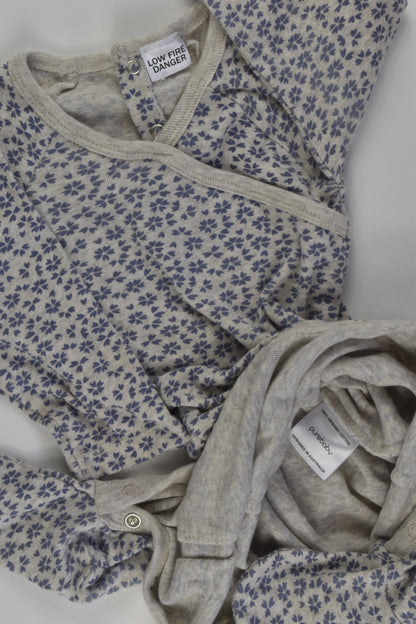 Purebaby Size 0 Footed Romper