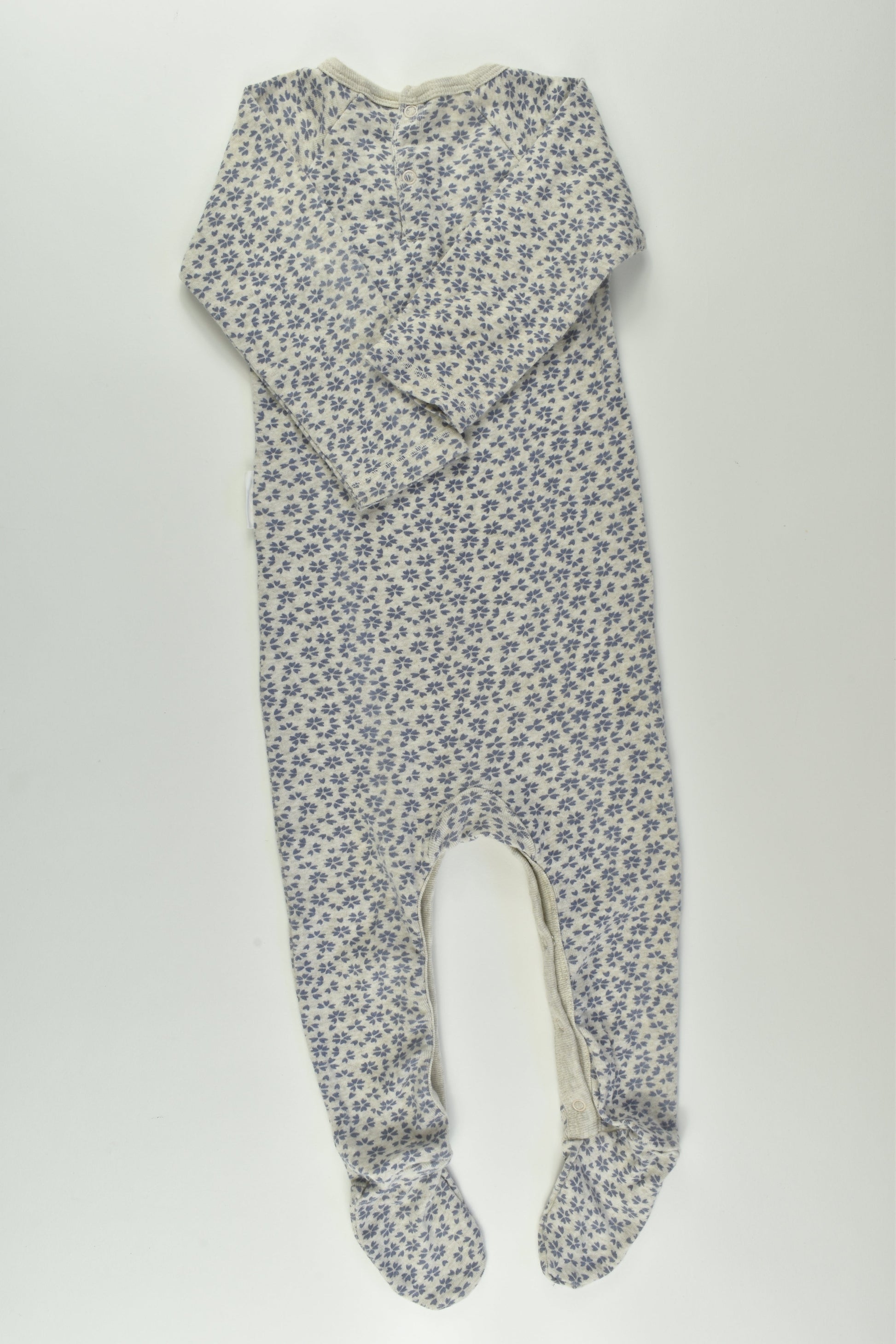Purebaby Size 0 Footed Romper