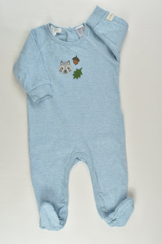 Purebaby Size 00 Acorn and more Organic Footed Romper