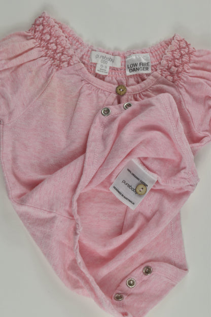 Purebaby Size 000 Bodysuit