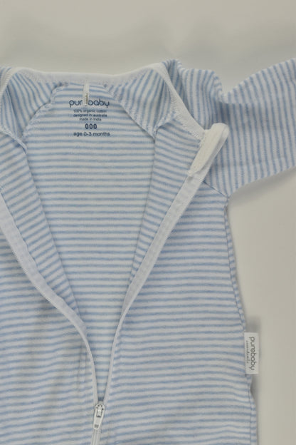 Purebaby Size 000 Footed Romper
