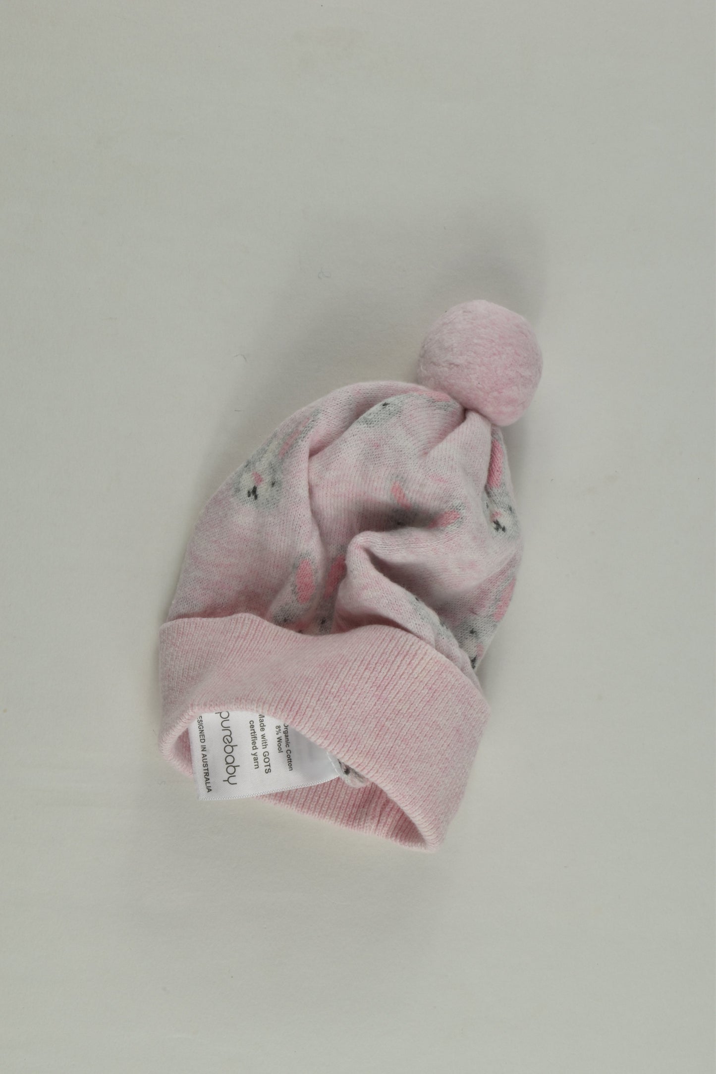 Purebaby Size 0000-00 (NB-6 months) Bunnies Beanie