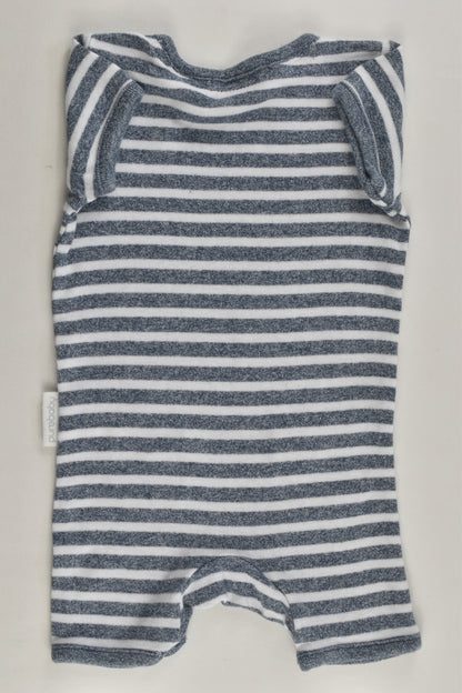 Purebaby Size 0000 Striped Short Romper