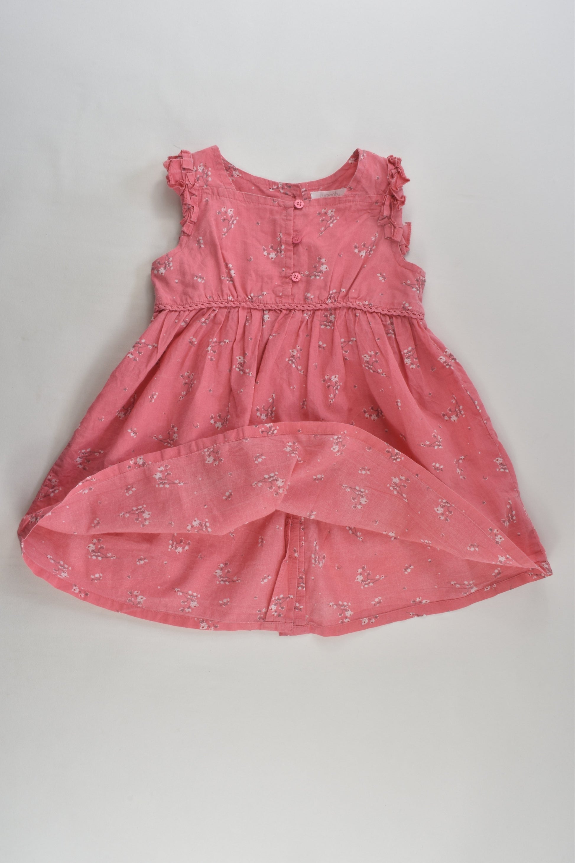 Purebaby Size 1 (12-18 months) Floral Dress
