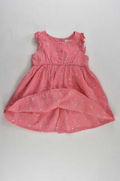 Purebaby Size 1 (12-18 months) Floral Dress