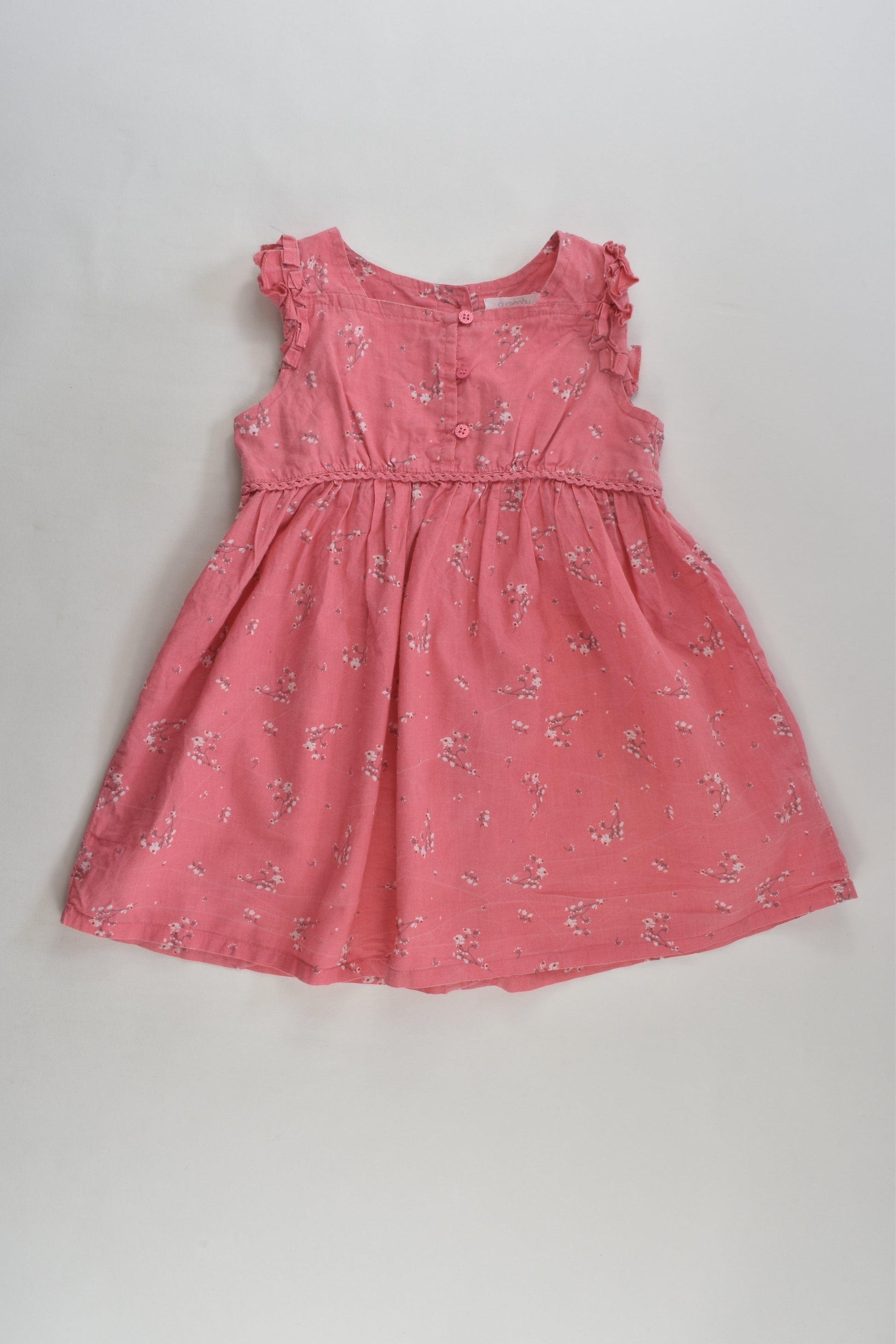 Purebaby Size 1 (12-18 months) Floral Dress