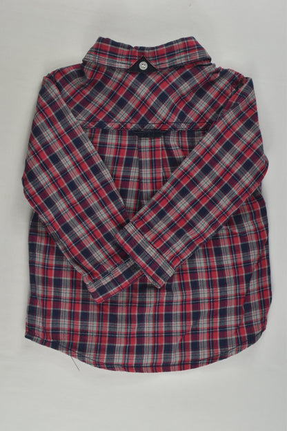Purebaby Size 1 Checked Shirt