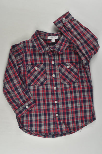 Purebaby Size 1 Checked Shirt