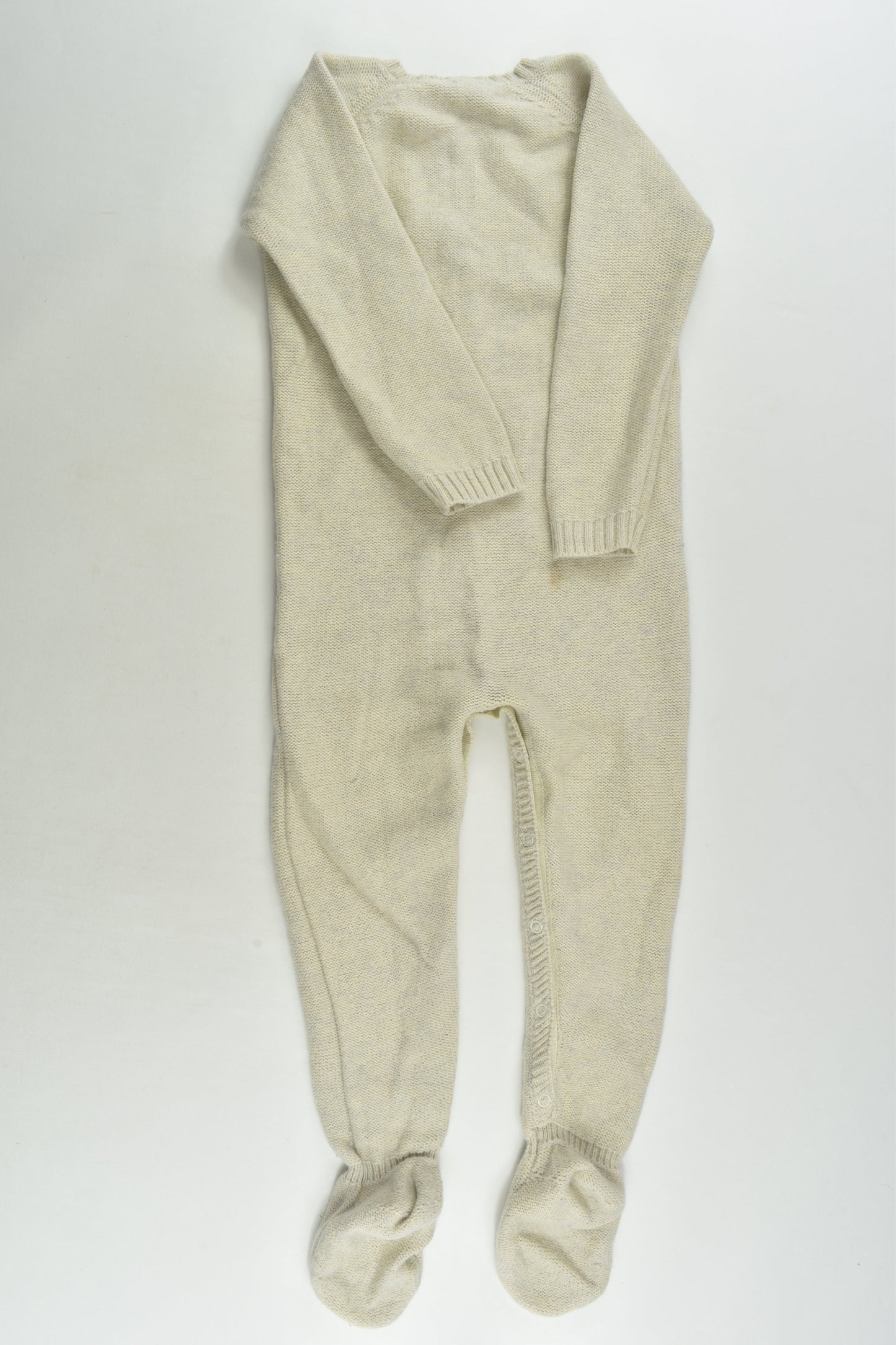 Purebaby Size 1 Knit Footed Romper