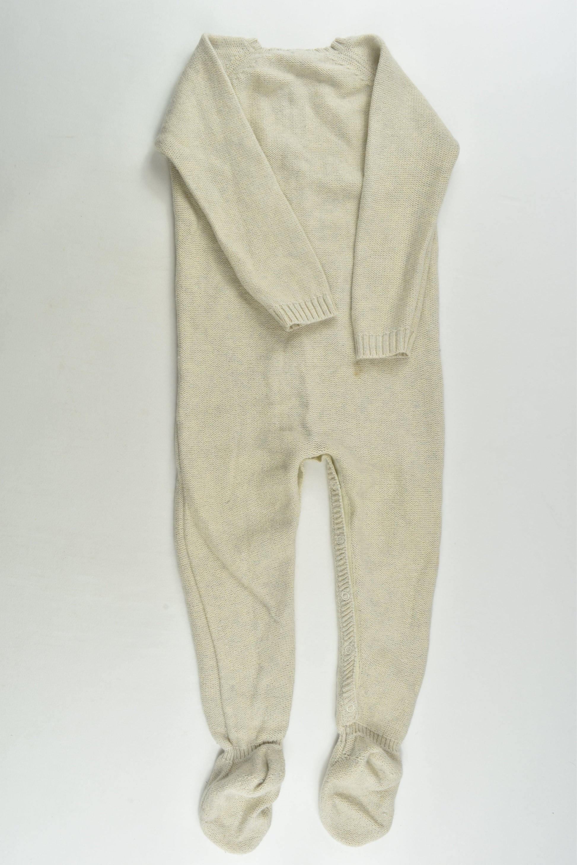 Purebaby Size 1 Knit Footed Romper