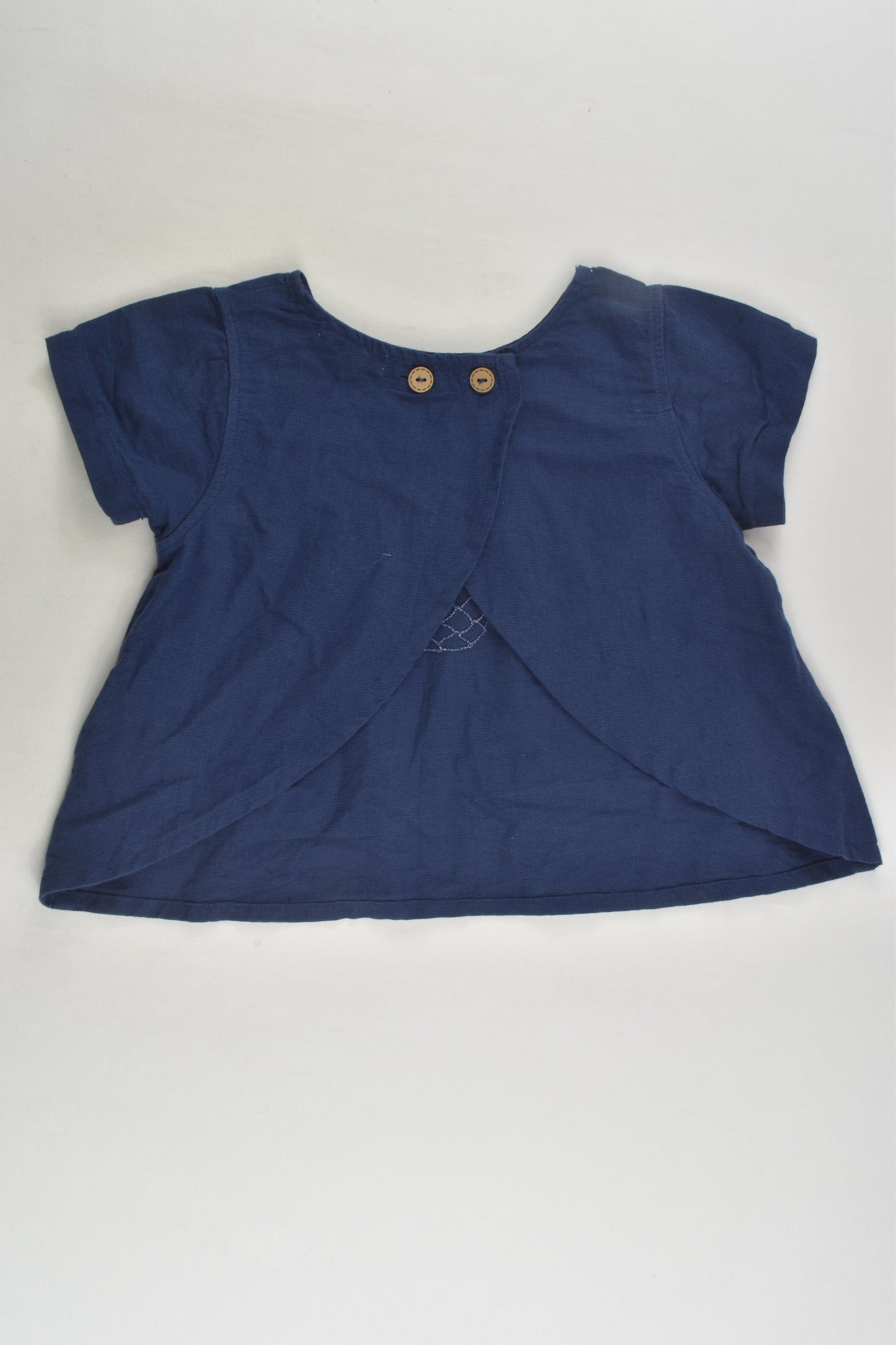 Purebaby Size 1 Linen Blend Blouse
