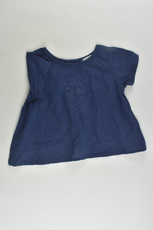 Purebaby Size 1 Linen Blend Blouse