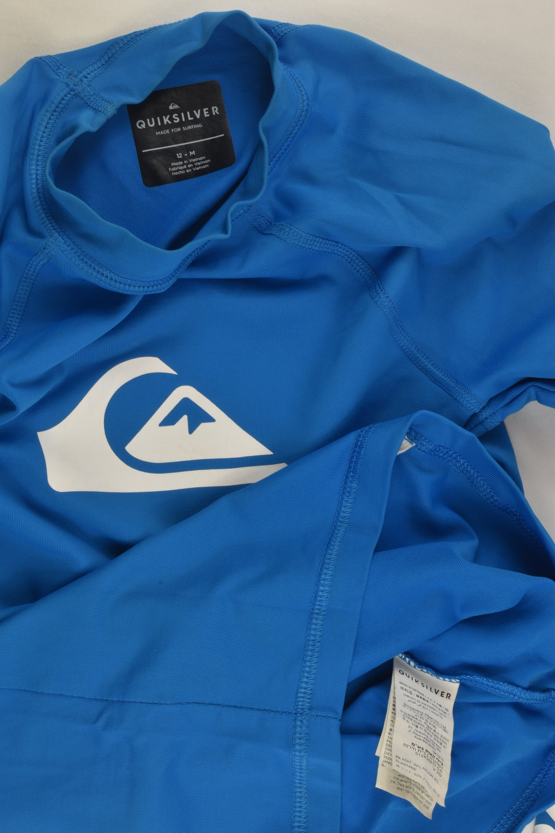 Quiksilver Size 12 Rashie Top