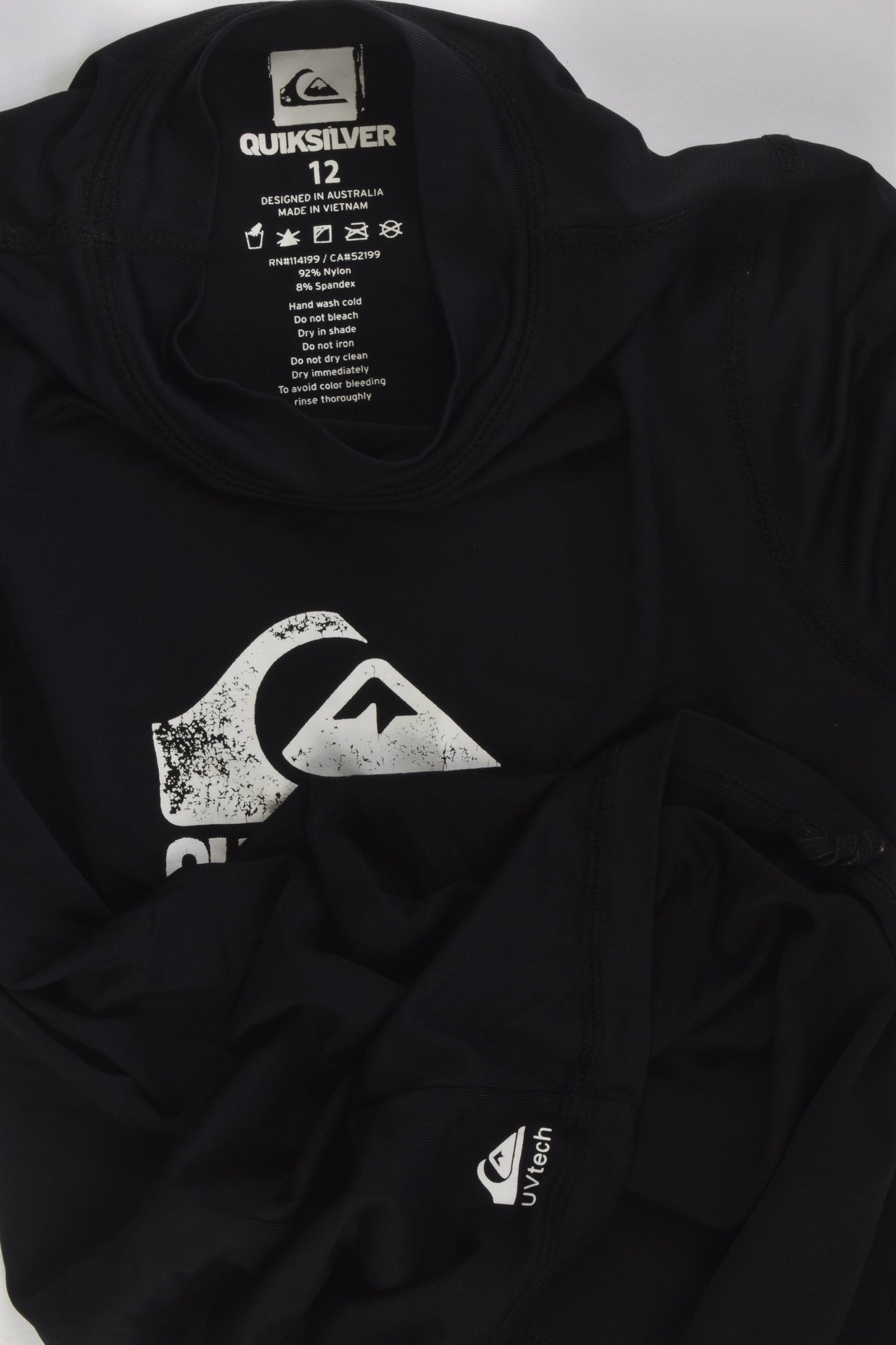 Quiksilver Size 12 Rashie Top