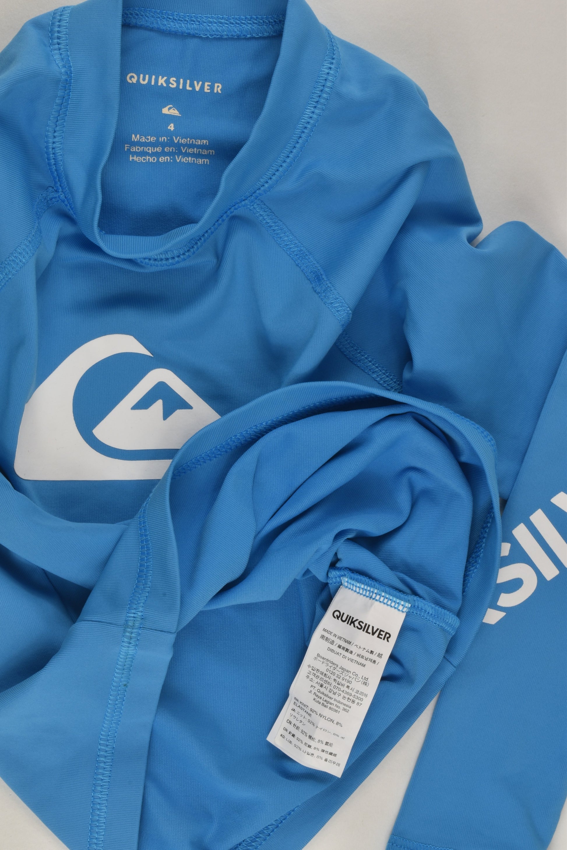 Quiksilver Size 4 Rashie Top