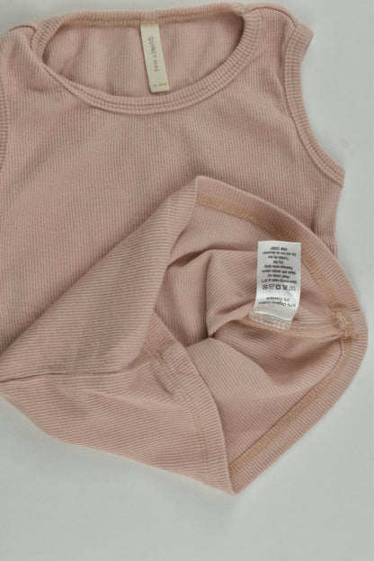 Quincy Mae Size 2 (18-24 months) Ribbed Tank Top