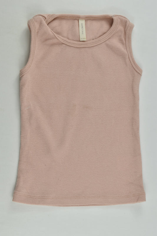 Quincy Mae Size 2 (18-24 months) Ribbed Tank Top