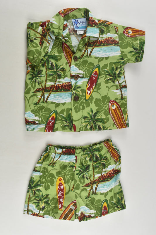 RJC Size 00 (6 months) Hawaii Outfit