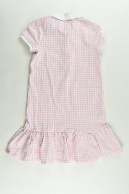 Ralph Lauren Size 6 Checked Pink Polo Dress