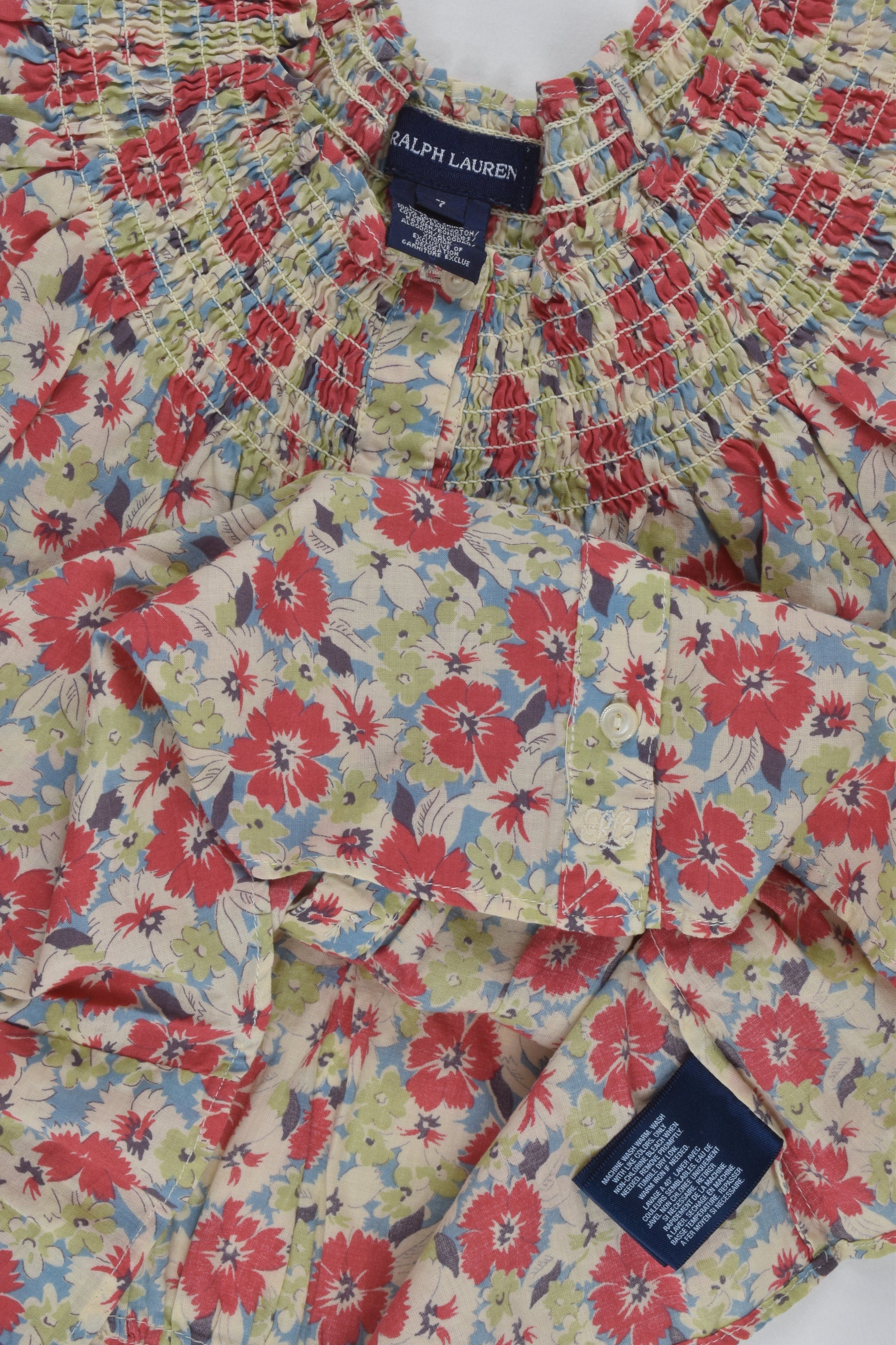 Ralph Lauren Size 7 Floral Blouse
