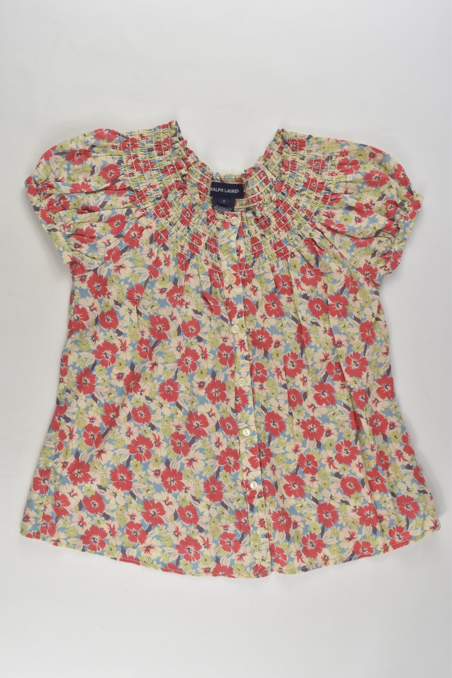 Ralph Lauren Size 7 Floral Blouse