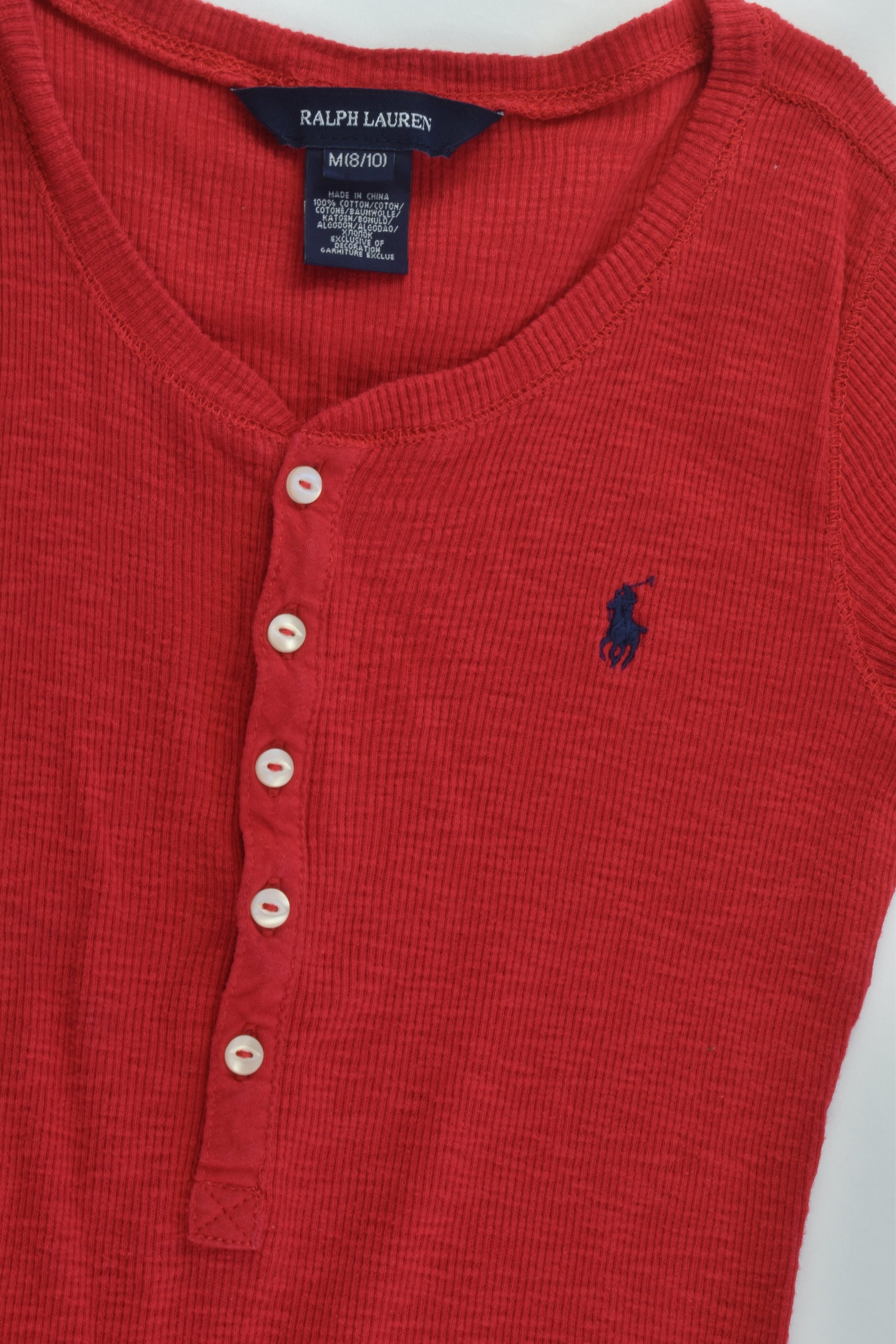 Ralph Lauren Size 8/10 Ribbed Ruffle Hem Dress
