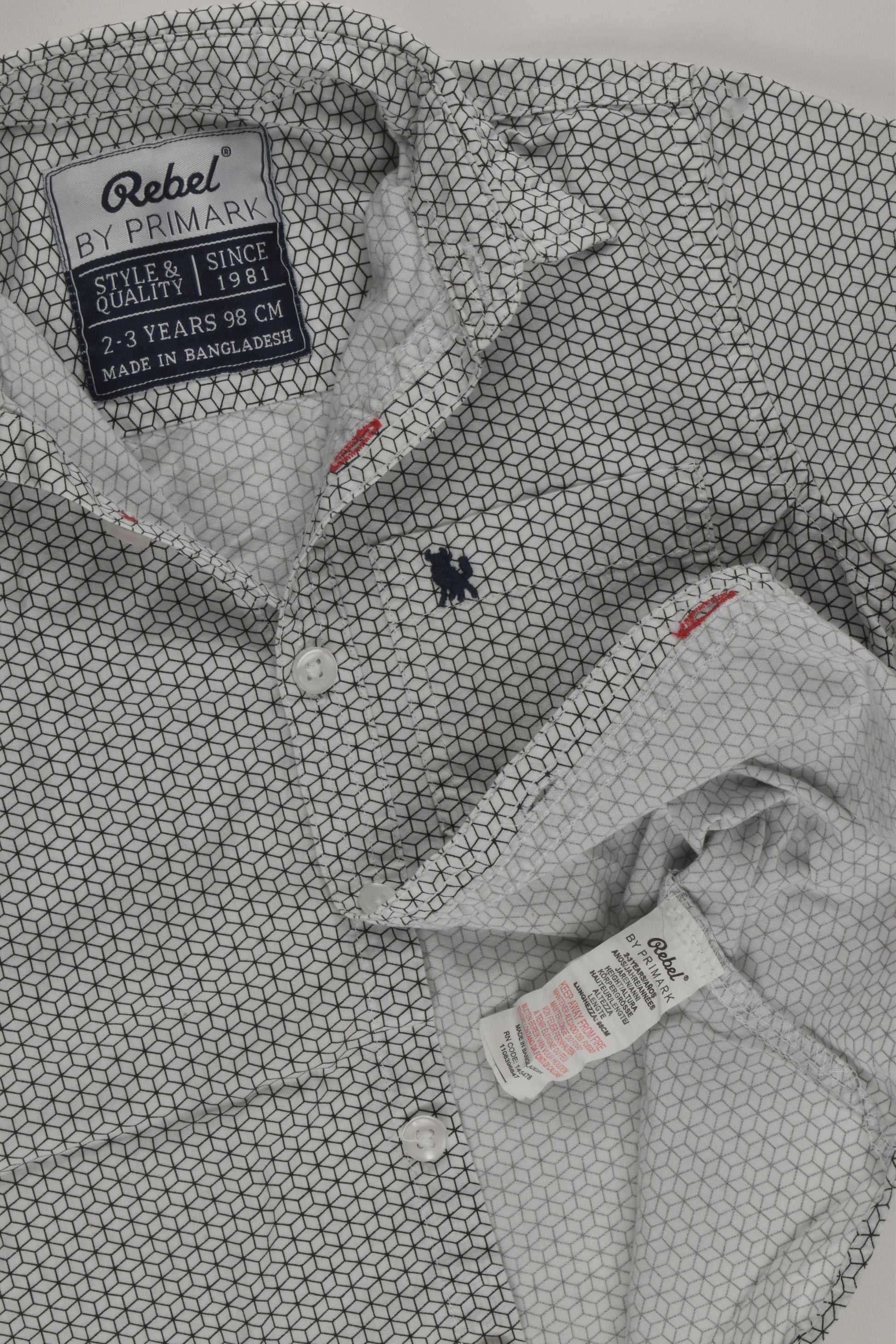 Rebel by Primark Size 2-3 Shirt