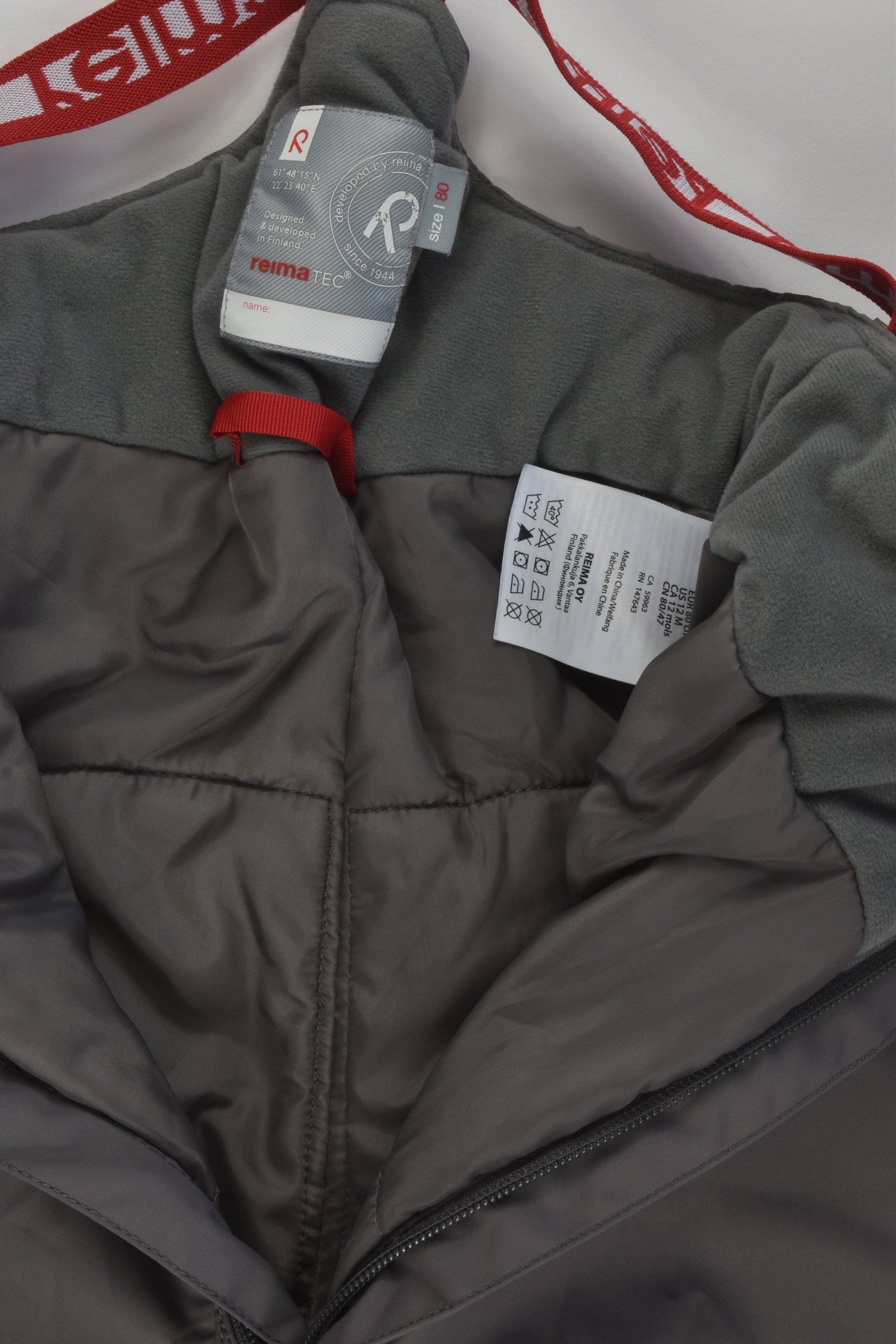 Reima Size 0-1 (80 cm, 12 months) Outdoors Overalls