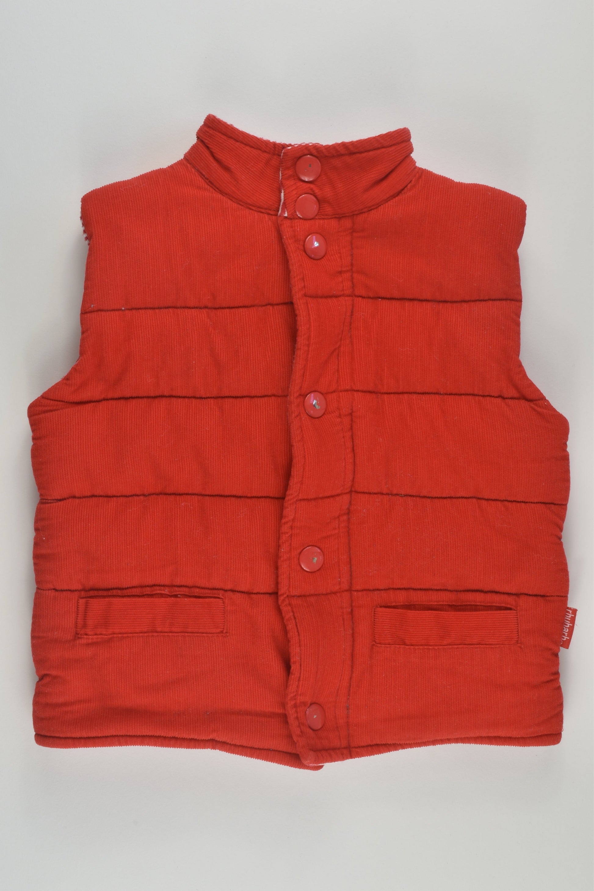 Rhubarb Size 1-2 Cord Vest