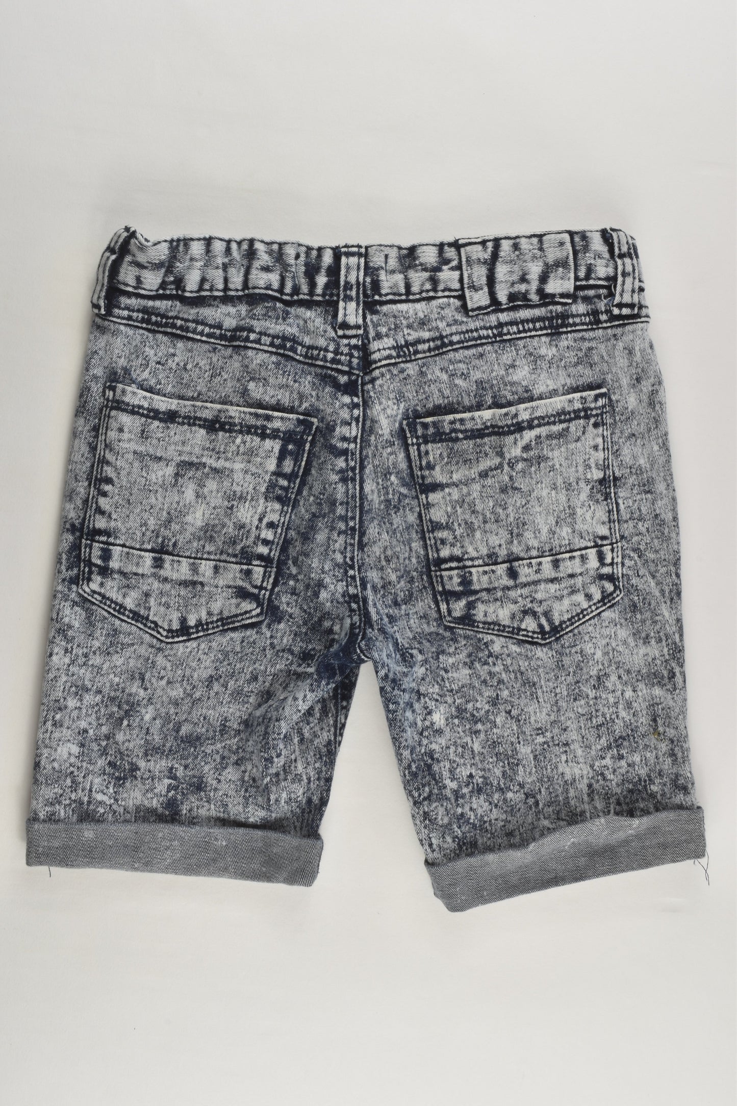 River Island Size 5-6 Stretchy Acid Wash Denim Shorts