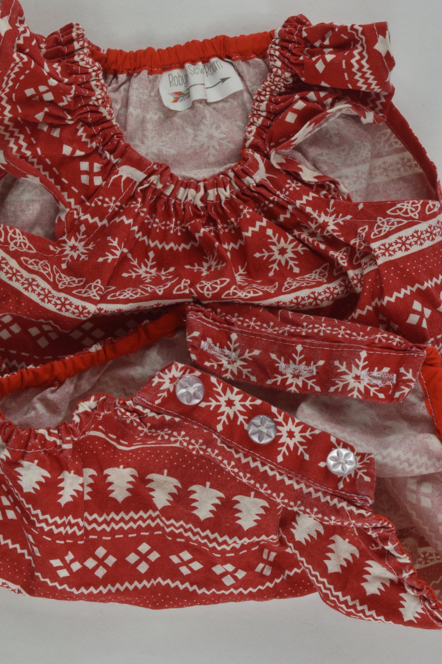 Robyn's Sewing Room Size 1 Christmas Bubble Romper