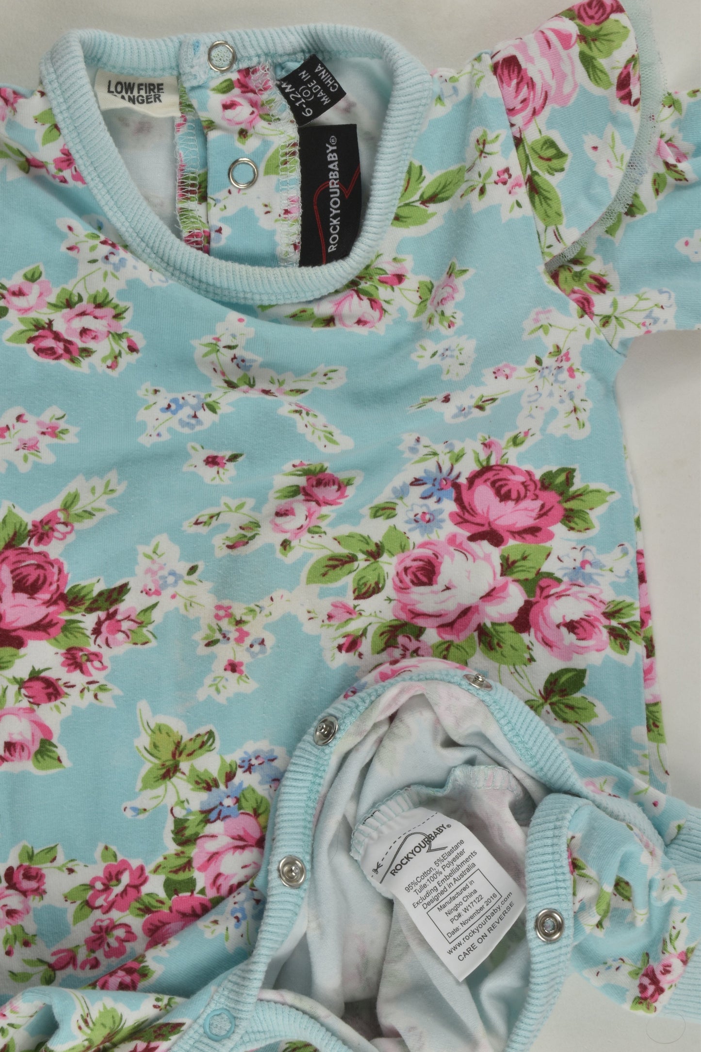 Rock Your Baby Size 0 Floral Romper