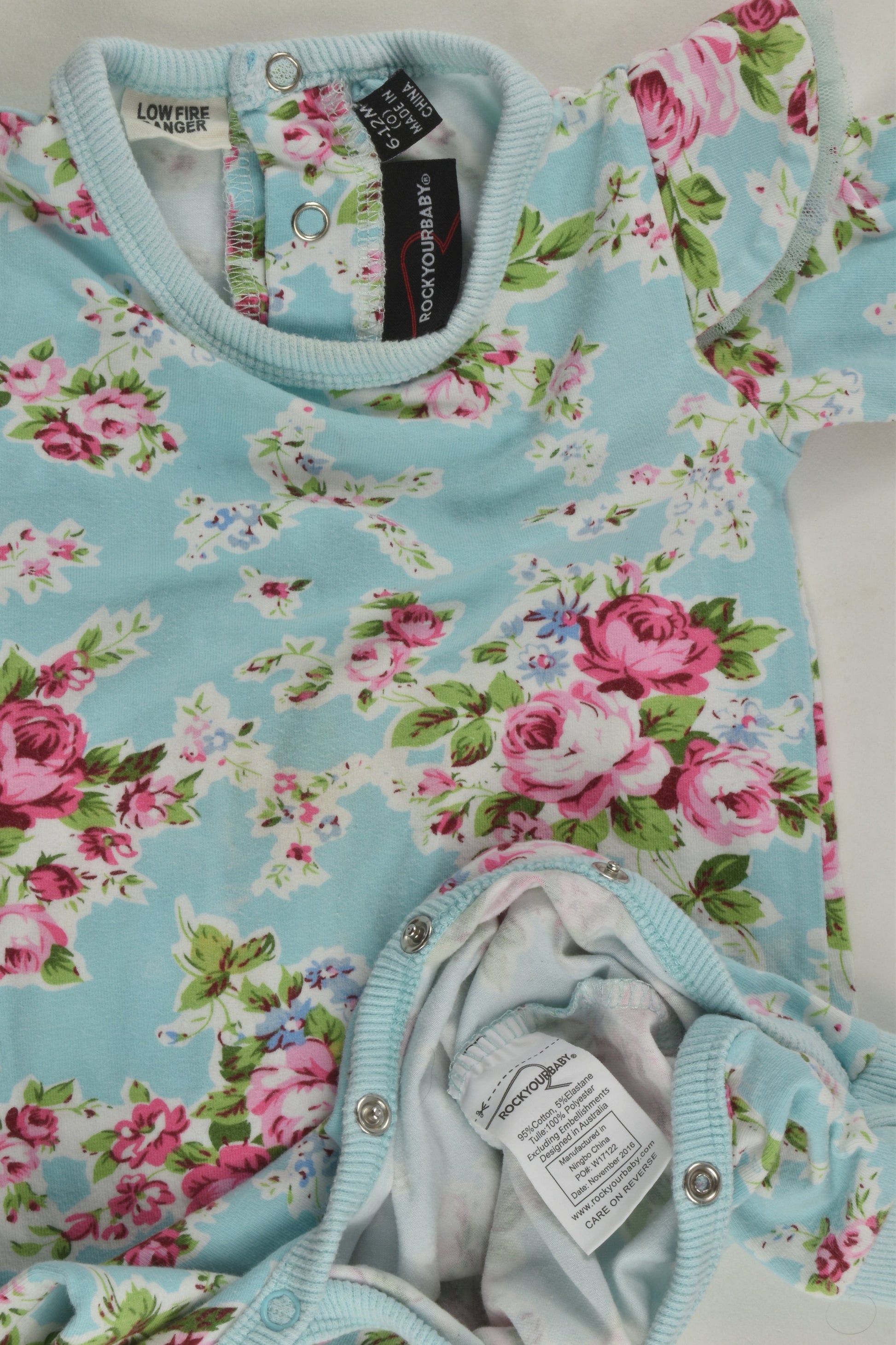 Rock Your Baby Size 0 Floral Romper