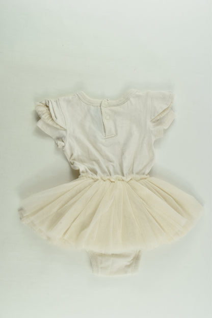 Rock Your Baby Size 0 Floral Tulle Bodysuit