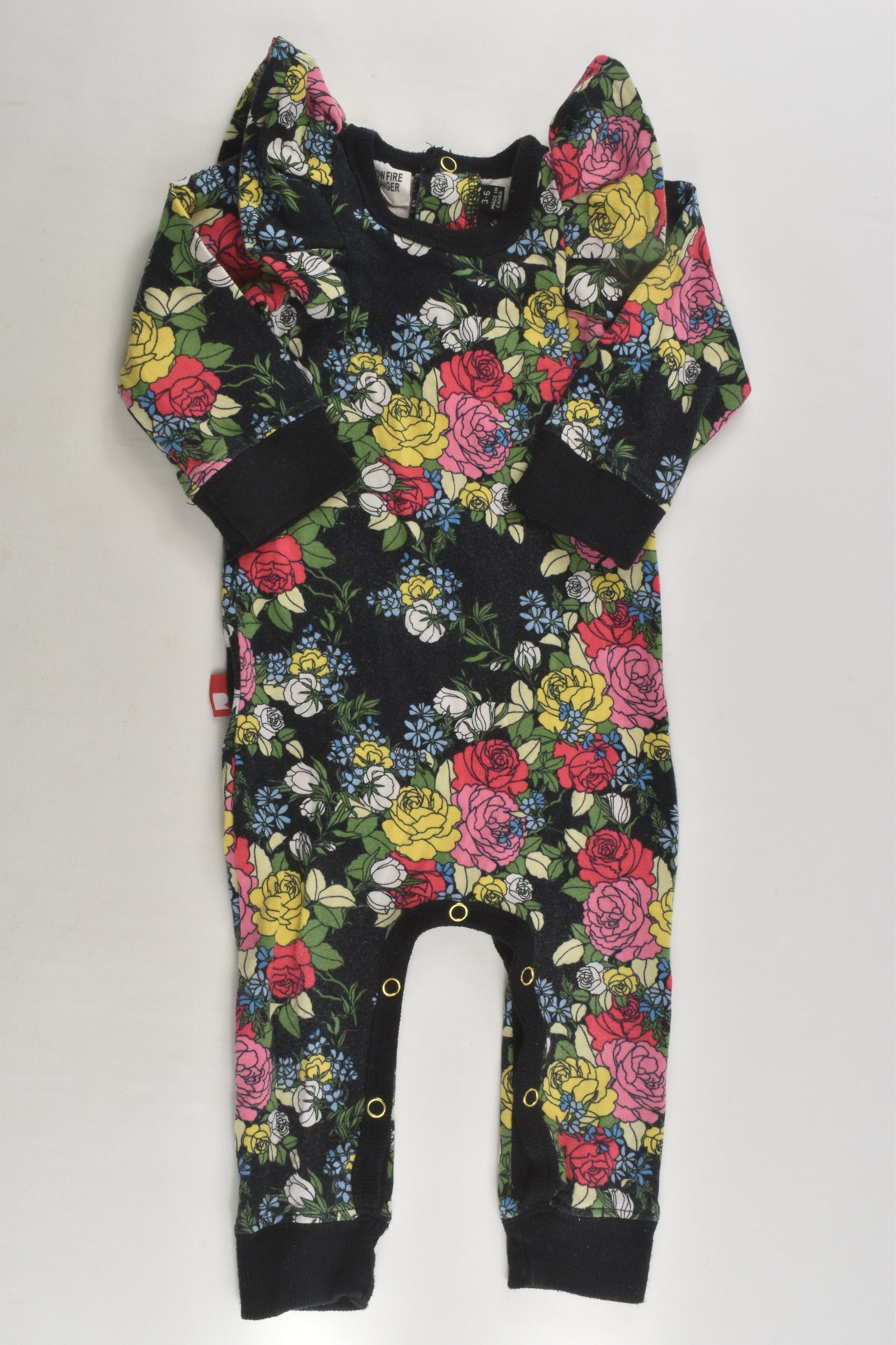 Rock Your Baby Size 00 Floral Romper