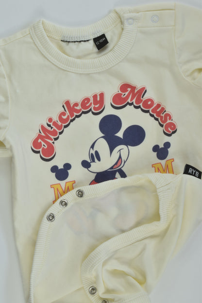 Rock Your Baby Size 1 Mickey Mouse Bodysuit