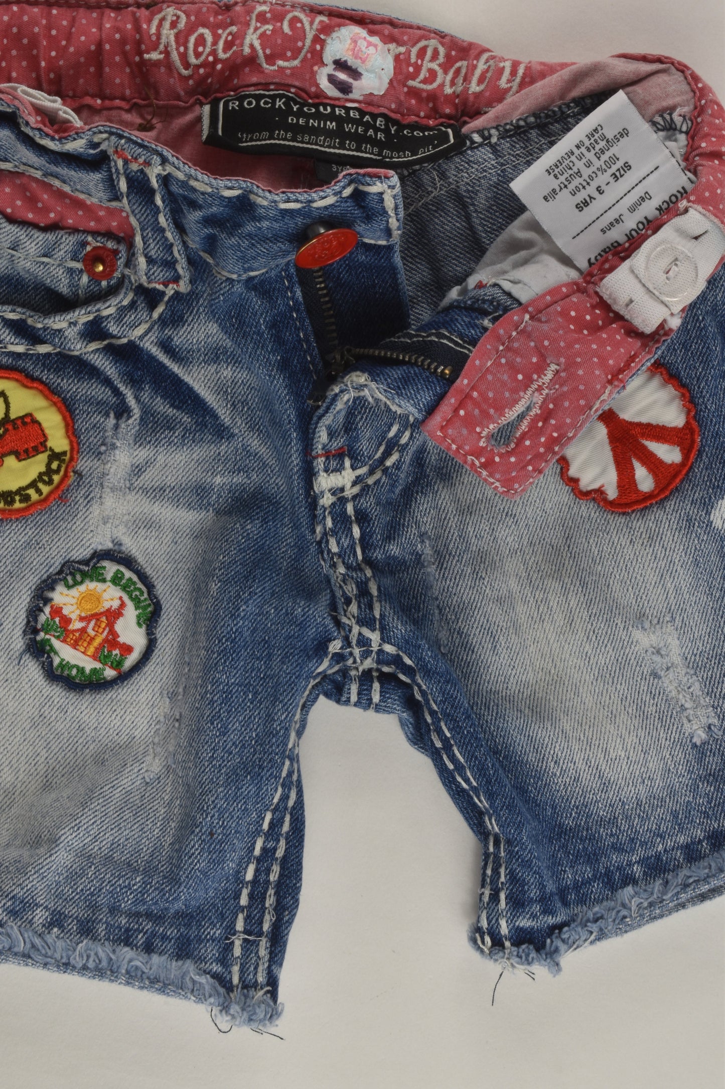 Rock Your Baby Size 3 Denim Shorts