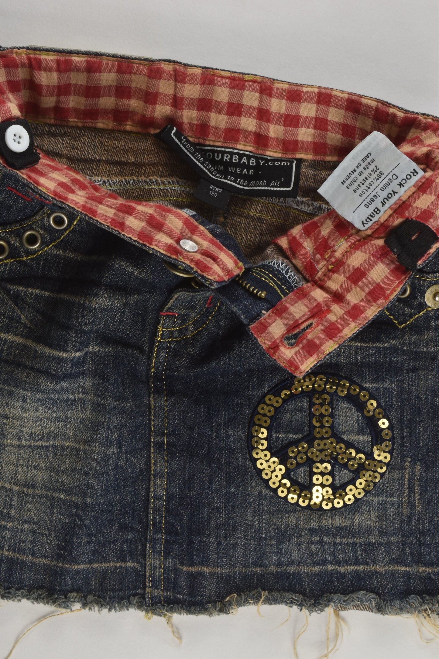 Rock Your Baby Size 4 Denim Skirt