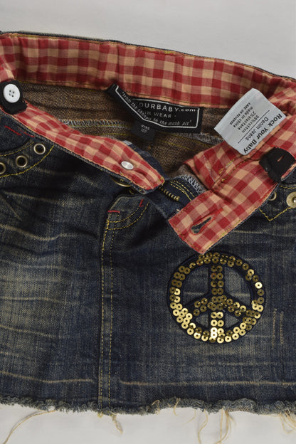 Rock Your Baby Size 4 Denim Skirt