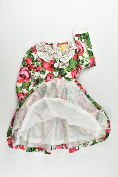 Rock Your Kid Size 1 Roses Dress