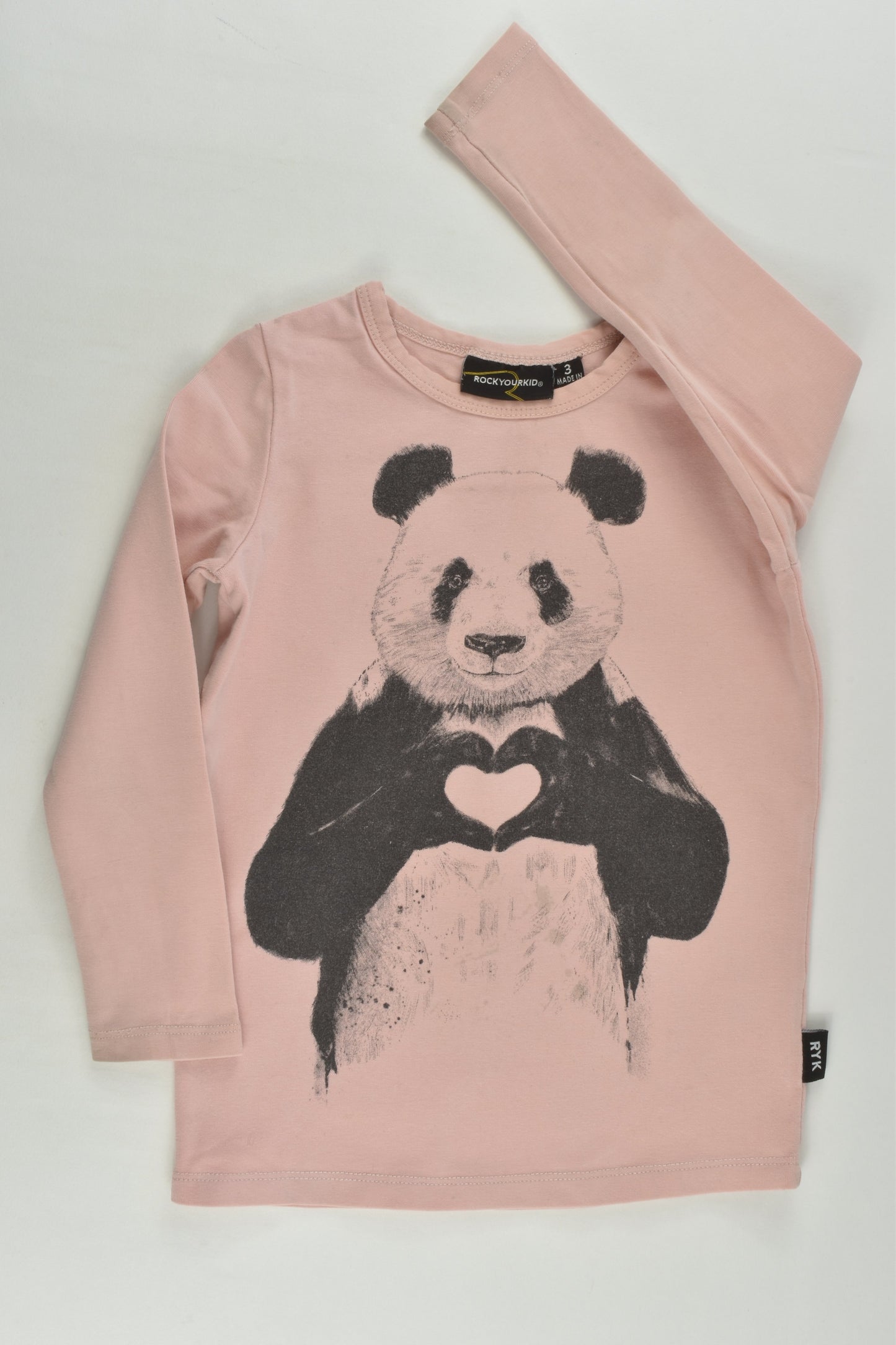 Rock Your Kid Size 3 Panda Top