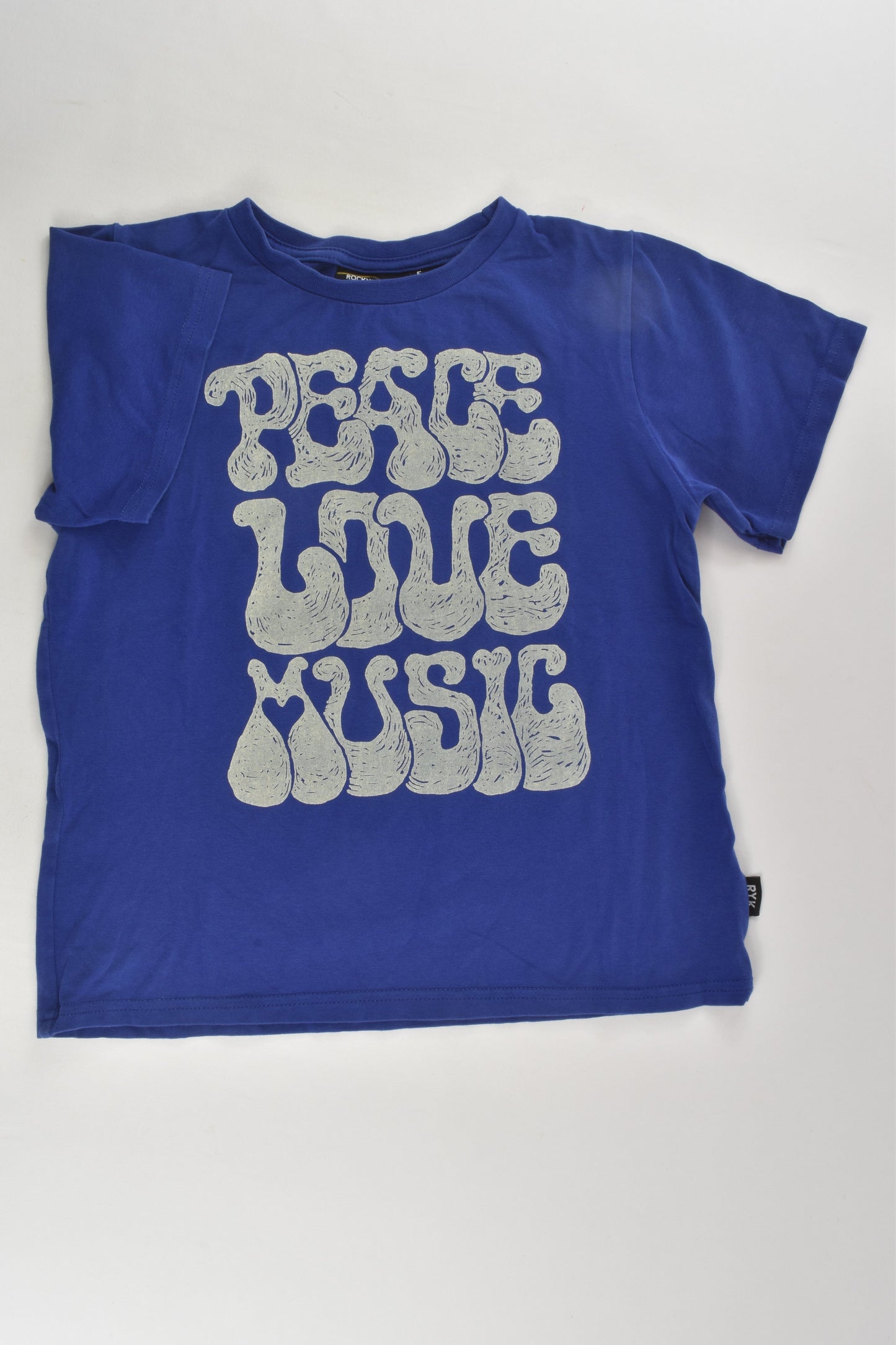 Rock Your Kid Size 5 'Peace Love Music' T-shirt