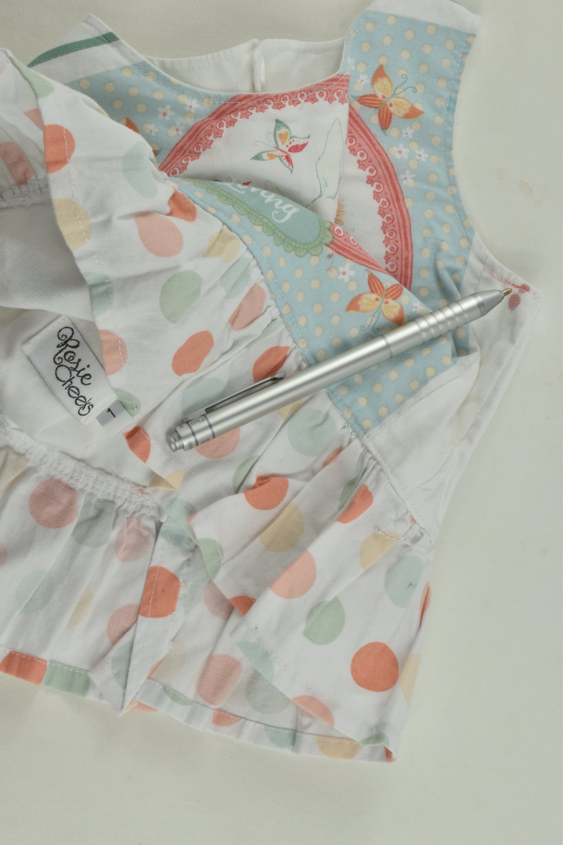 Rosie Cheeks Size1 'Loving' Bunnies Peplum Top