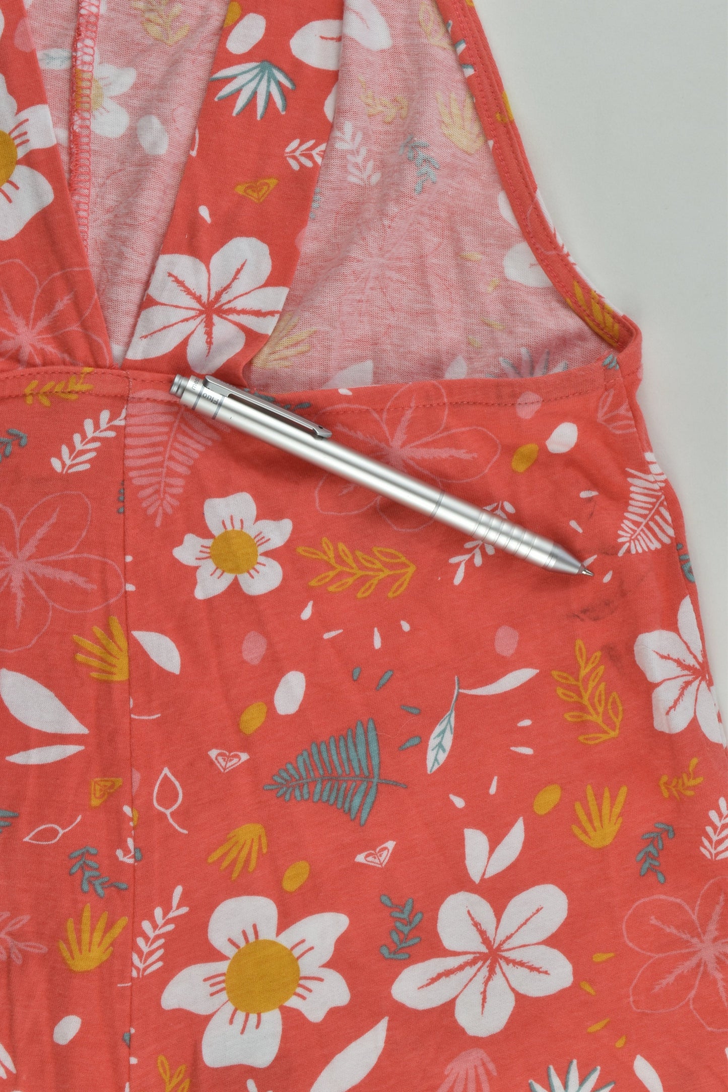 Roxy Size 7 Floral Short Playsuit