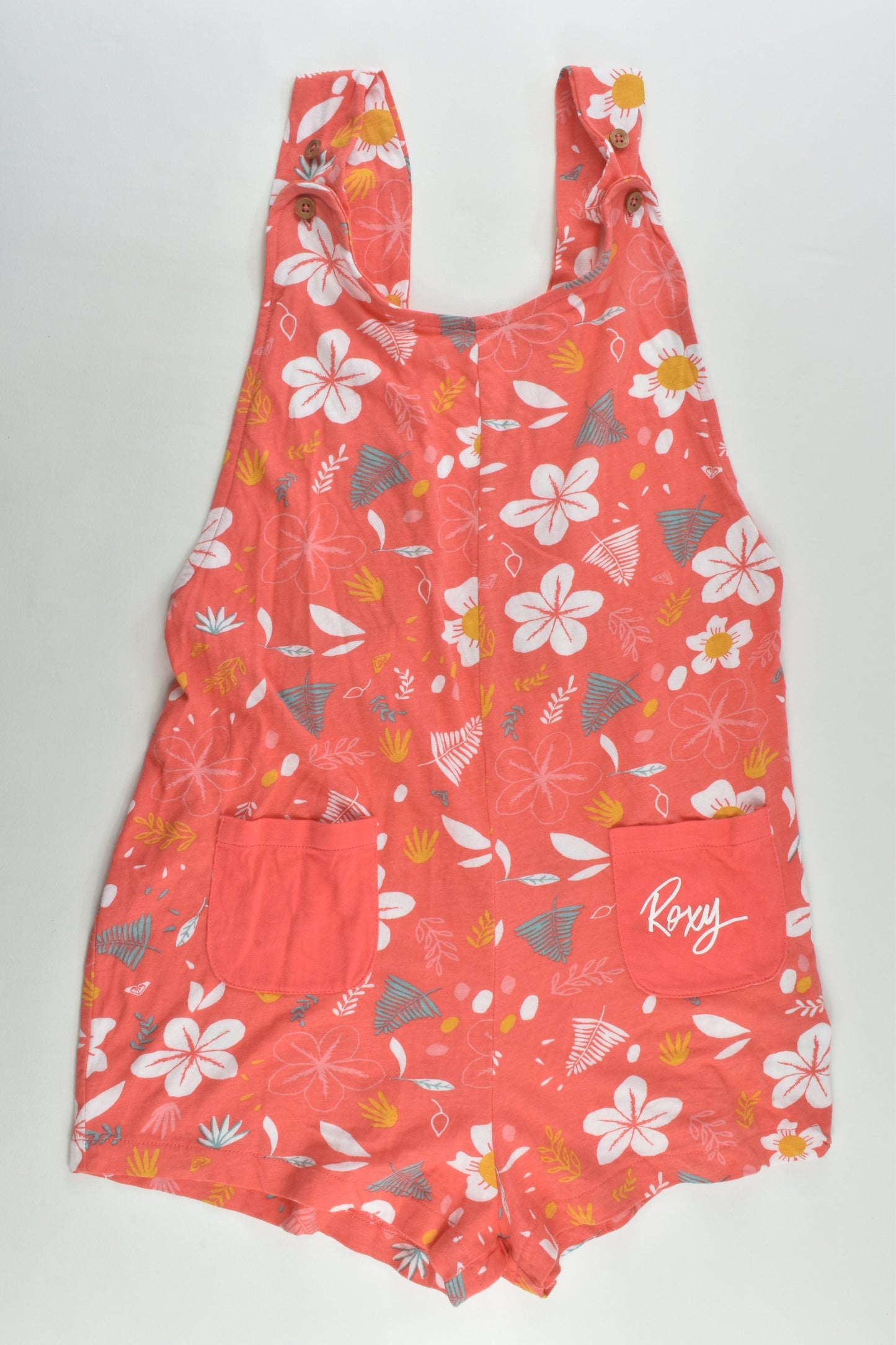 Roxy Size 7 Floral Short Playsuit