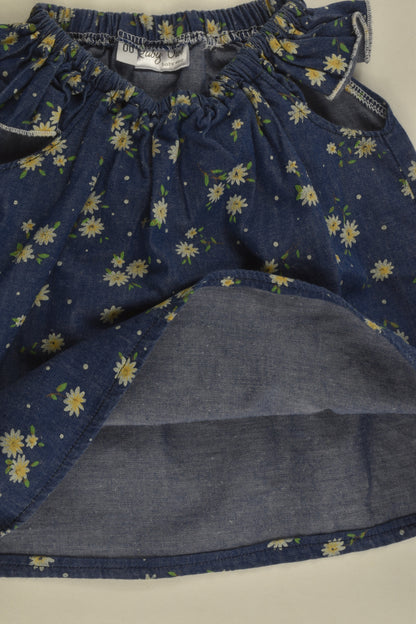 Ruby Owl Size 00 Daisies Denim Dress/Tunic