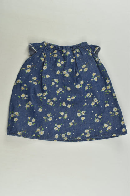 Ruby Owl Size 00 Daisies Denim Dress/Tunic