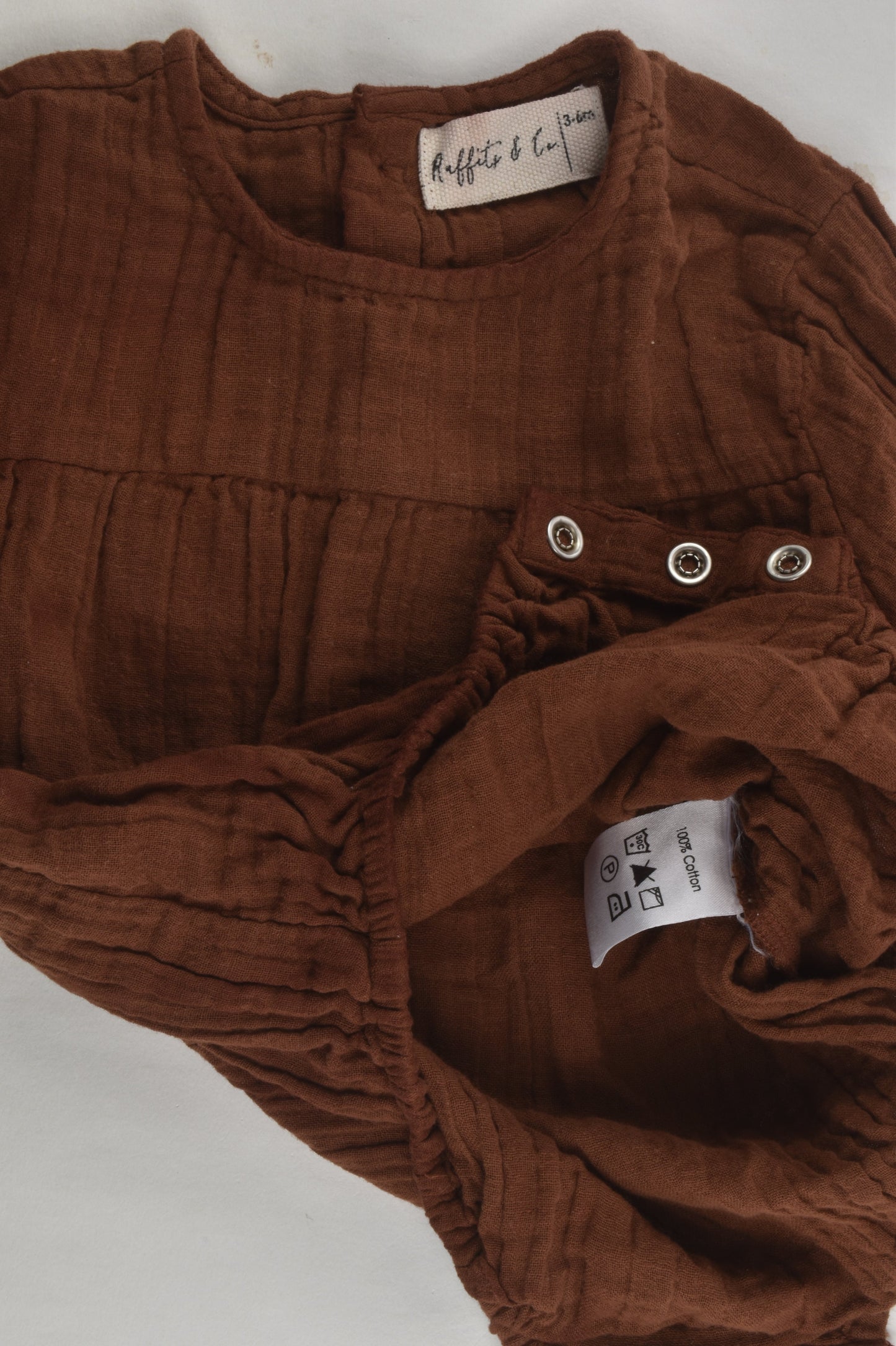 Ruffets & Co Size 00 Muslin Romper